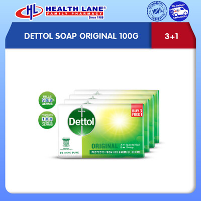 DETTOL SOAP ORIGINAL 100GX3+1